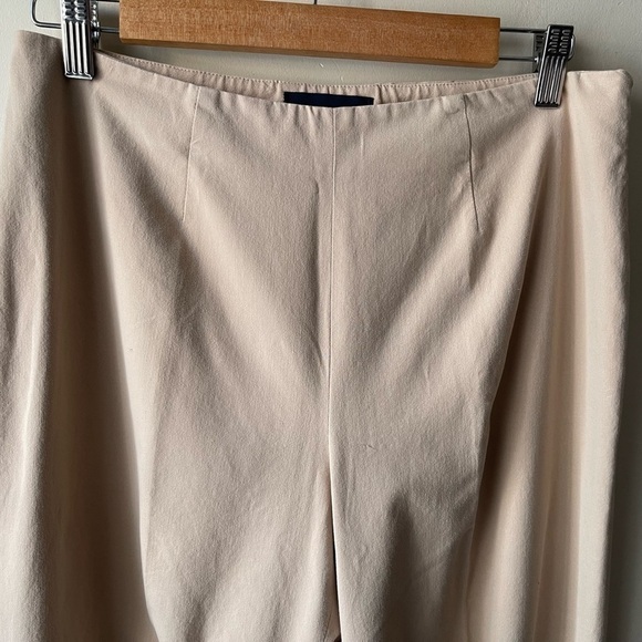 Piazza Sempione Audrey Khaki cream ankle length Trousers size 10 - Picture 3 of 11